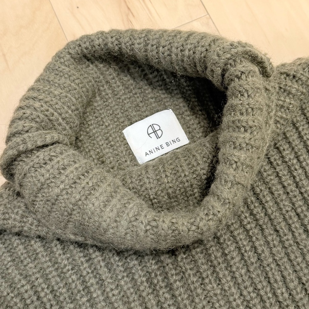 Anine Bing Women’s Sydney Oversized Funnel Neck Sweater - Picture 3 of 8